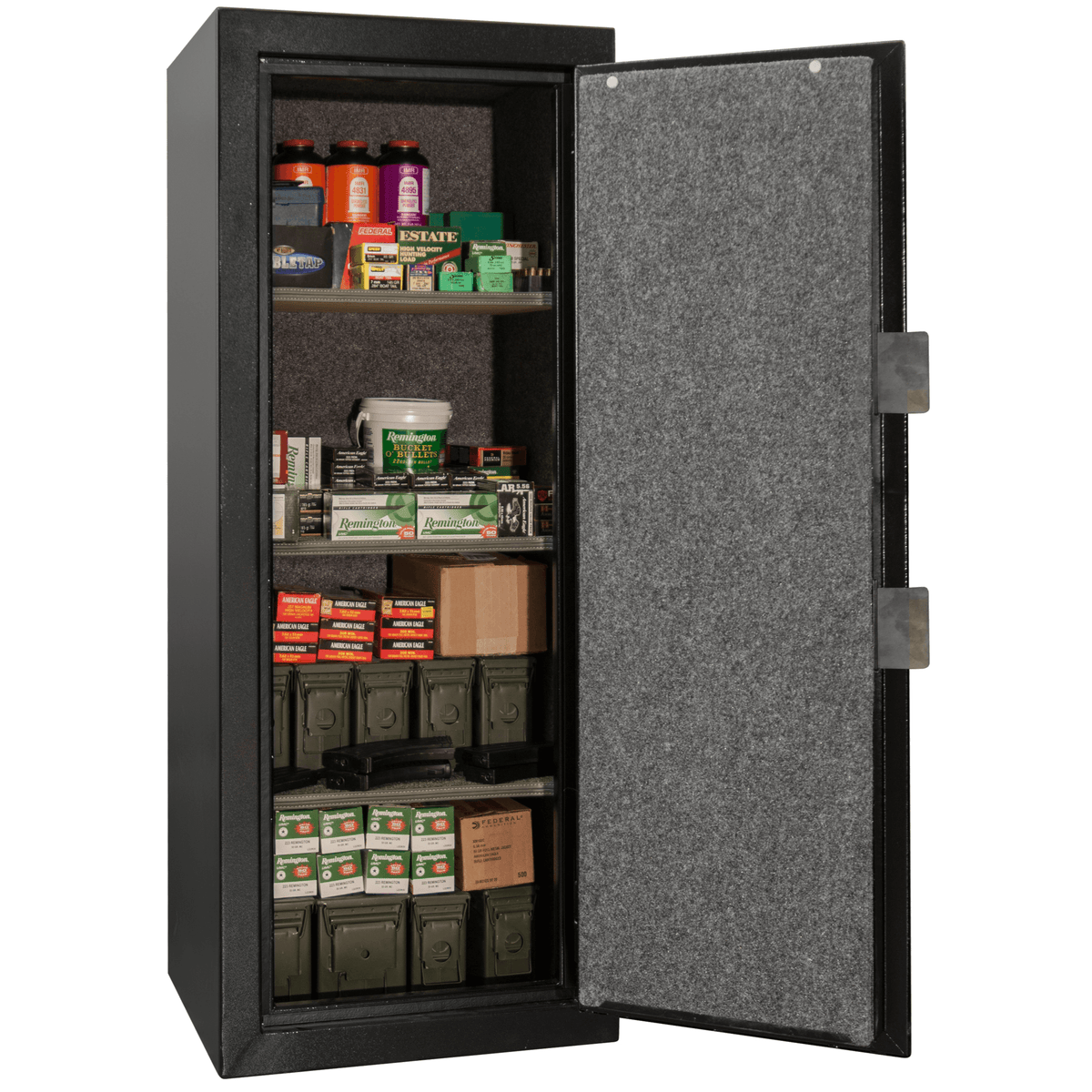 Ammo Can | 18 | Black | Chrome Electronic Lock | 59.5&quot;(H) x 24.25&quot;(W) x 22&quot;(D)